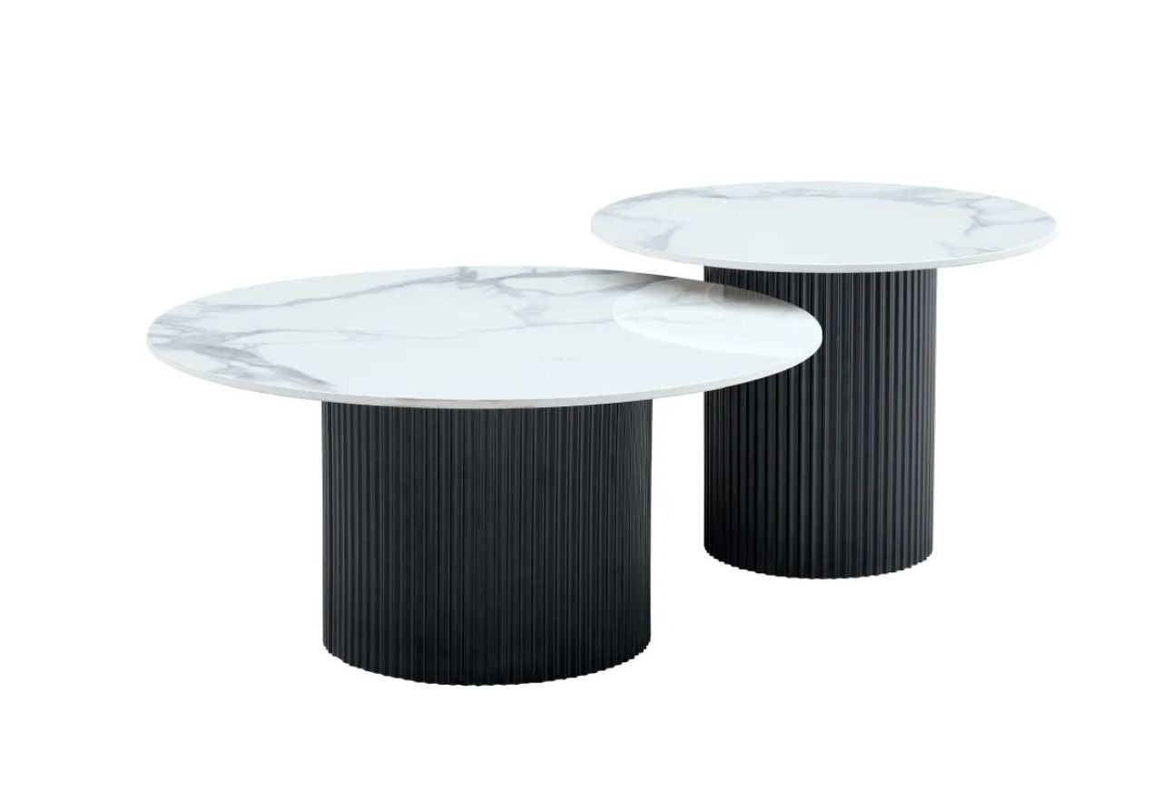 Table basse travertino pied style travertin différents coloris