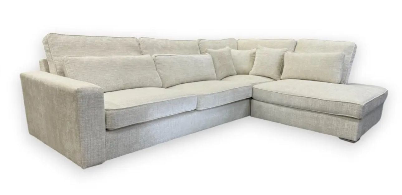 Canapé d'angle Marbella tissu beige
