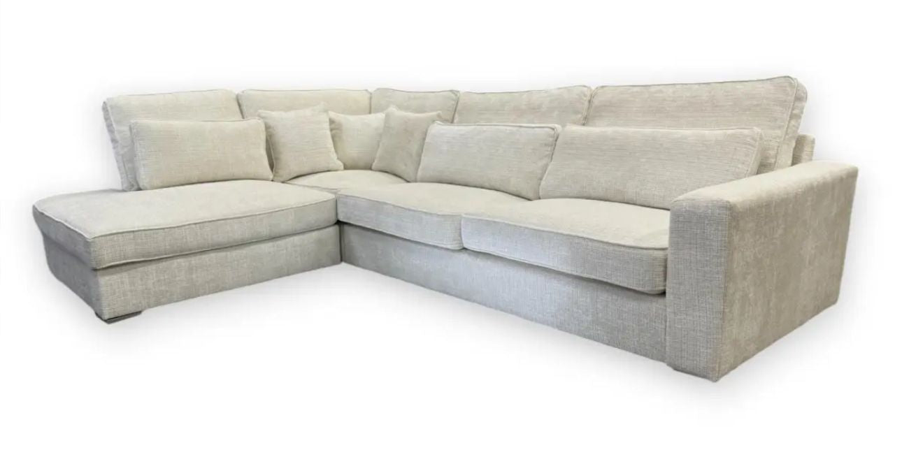 Canapé d'angle Marbella tissu beige