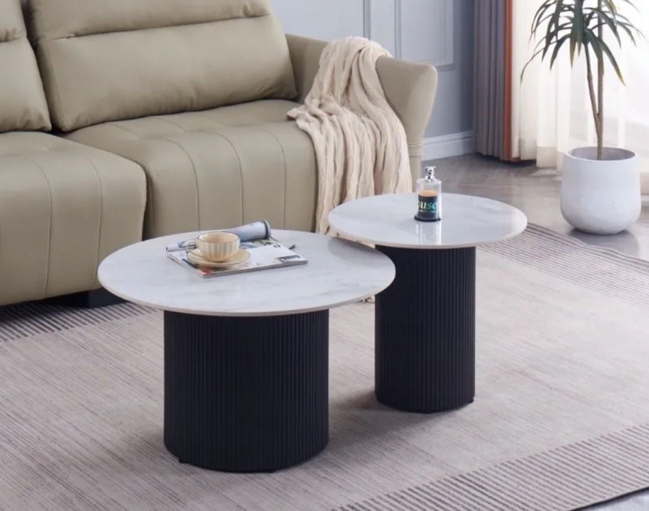 Table basse travertino pied style travertin différents coloris