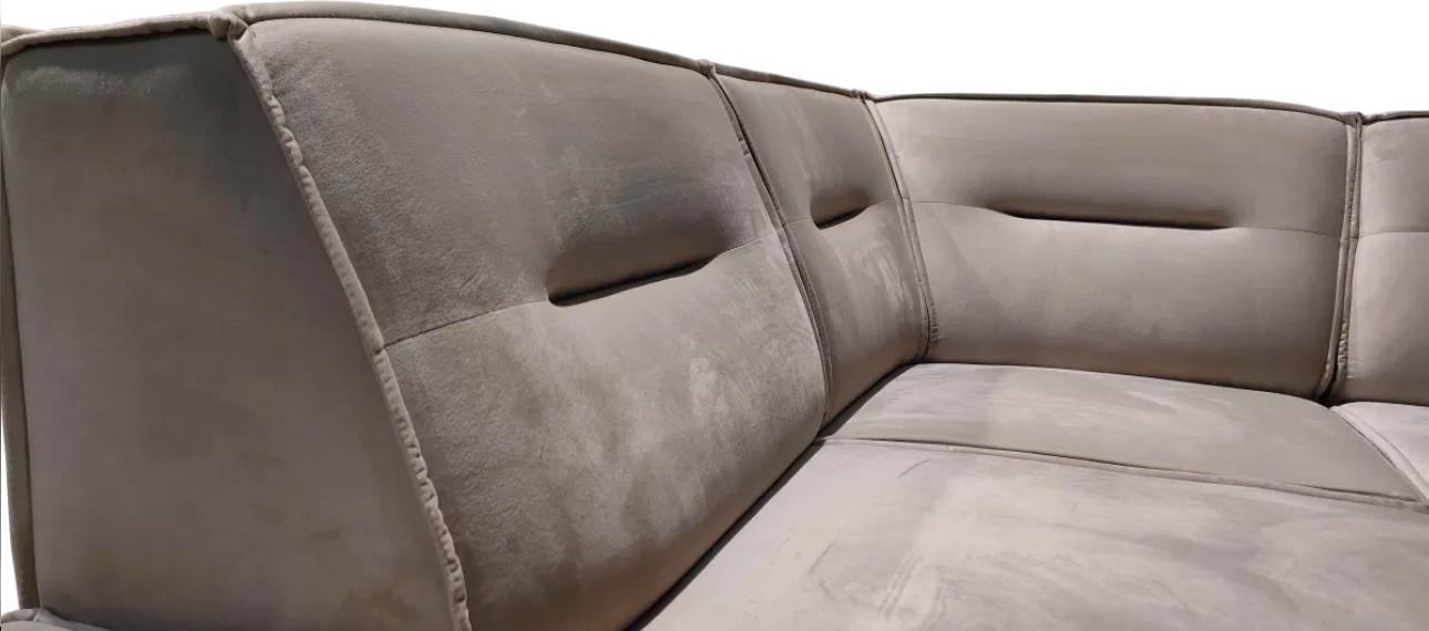 Canapé d'angle Sienna velours beige