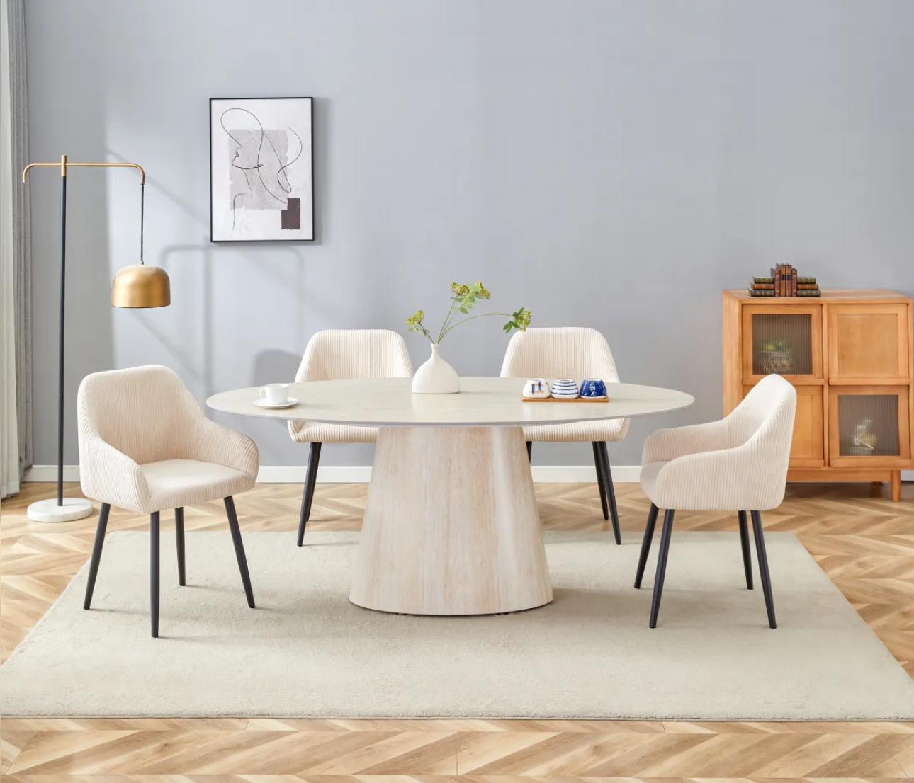 Table à manger Ovelia beige
