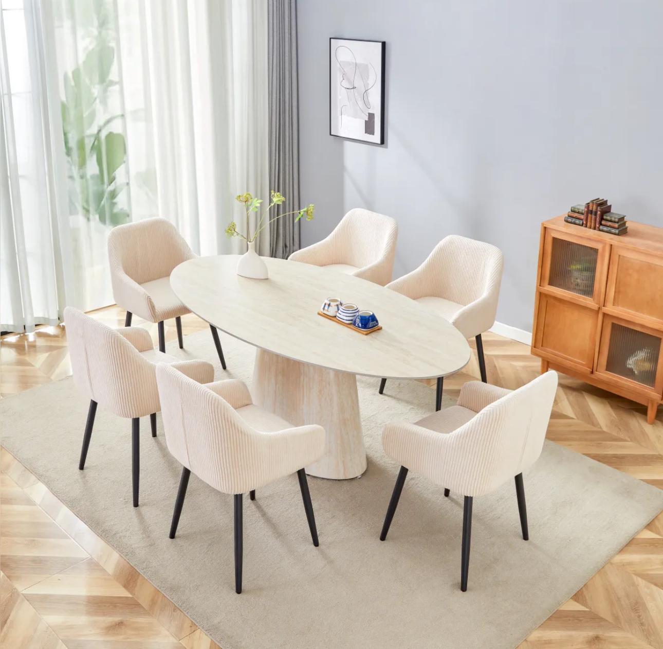 Table à manger Ovelia beige