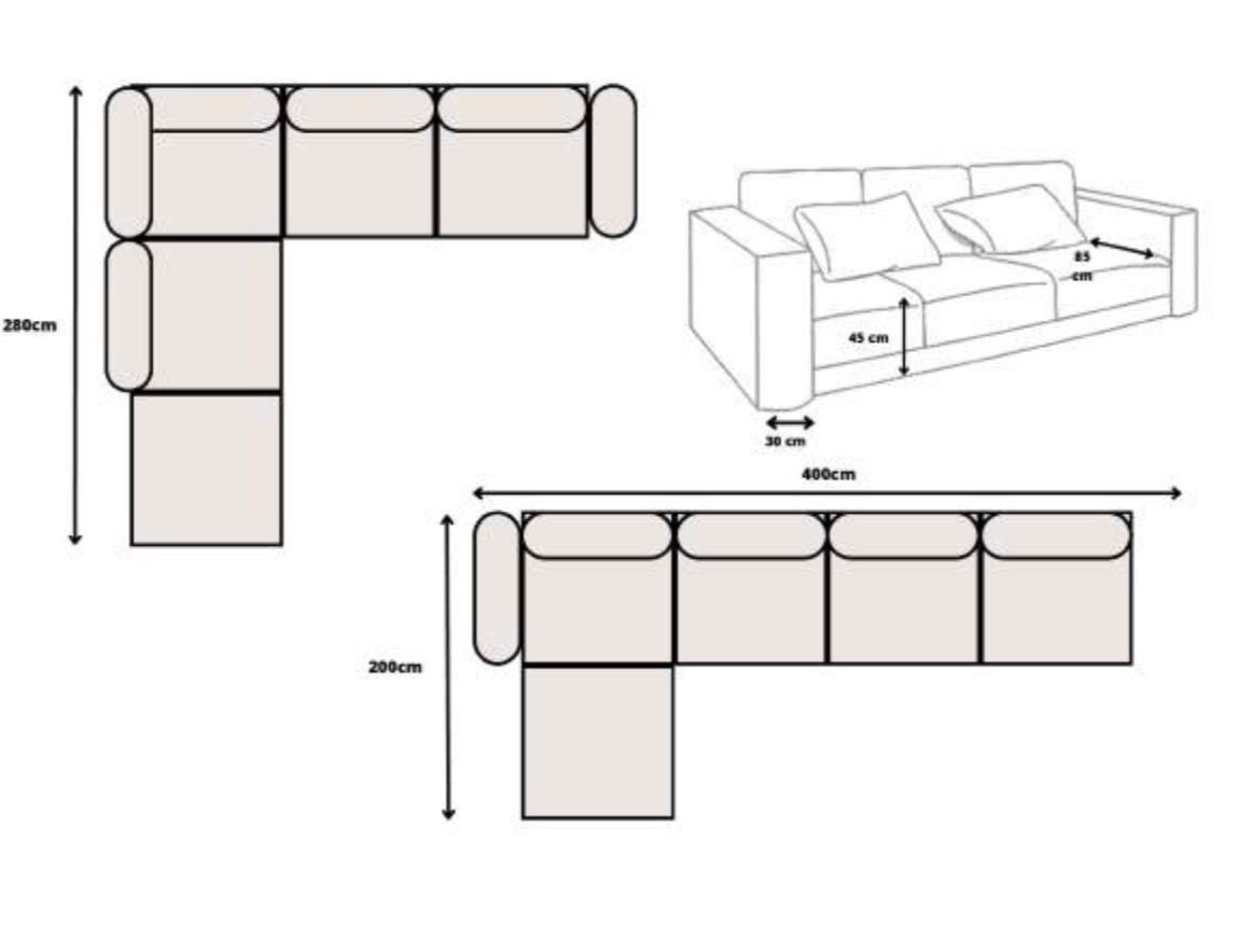 Canapé Élégance modulable