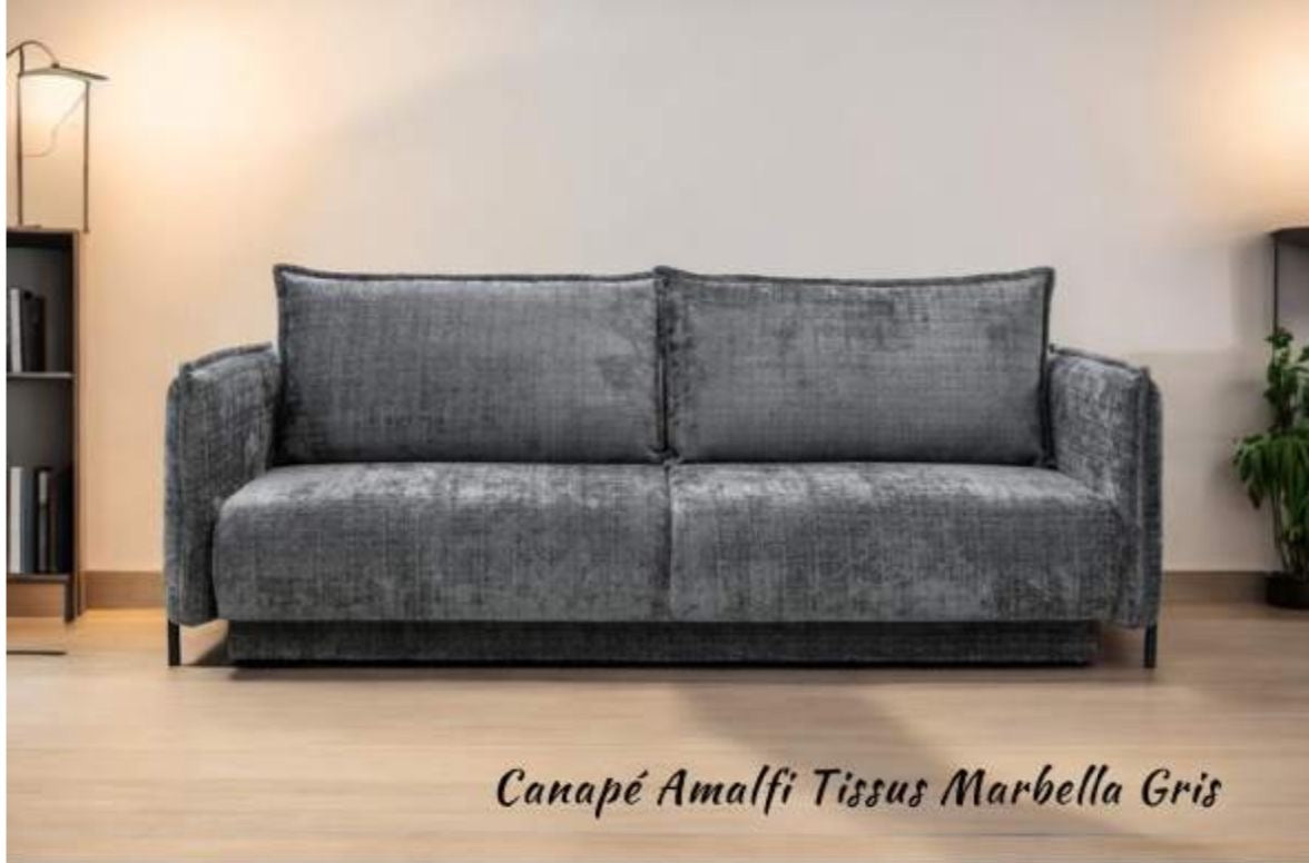 Canapé Amalfi convertible gris