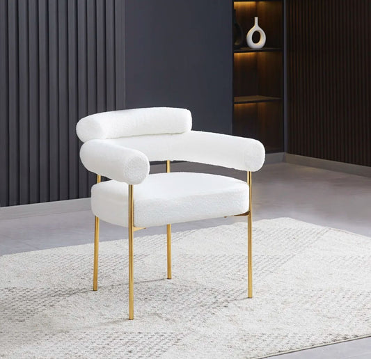 Chaise Bulle pied or