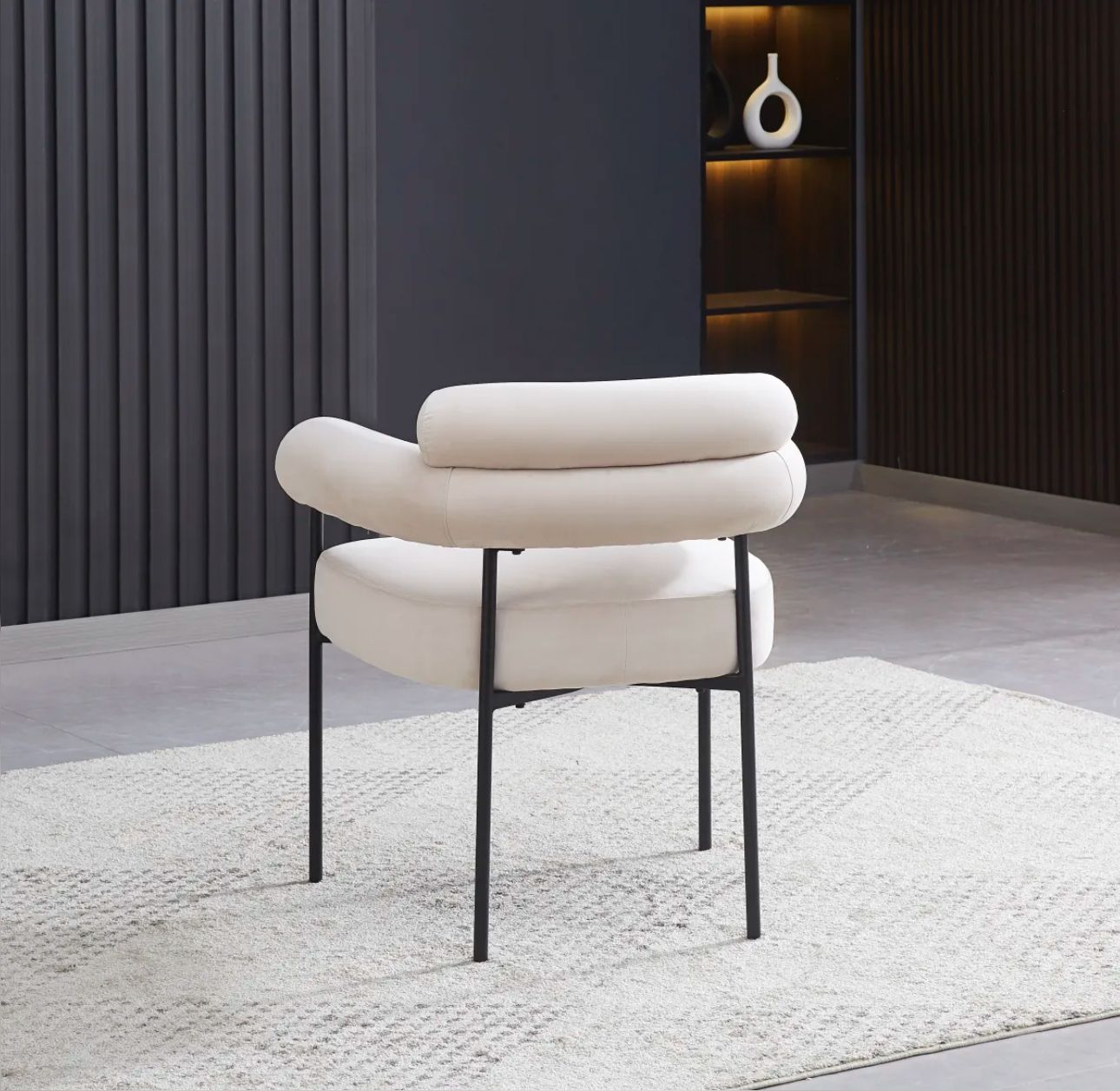 Chaise Bulle pied noir
