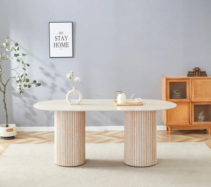 Table à manger Travertino beige