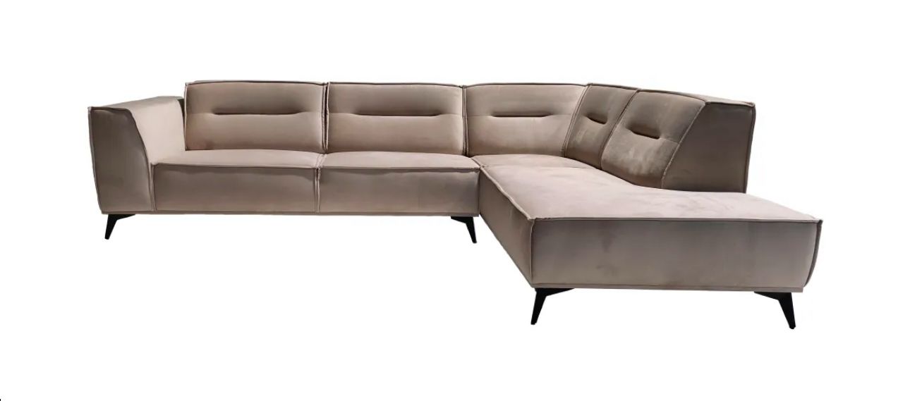 Canapé d'angle Sienna velours beige