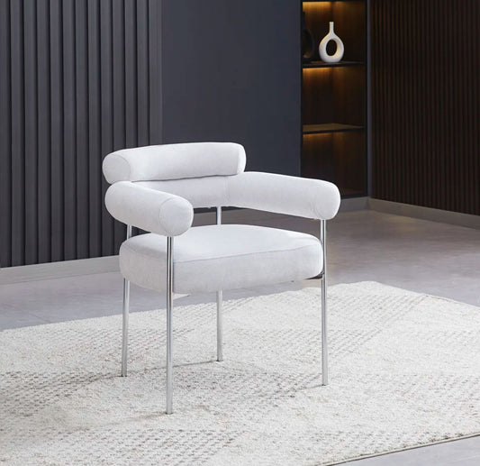 Chaise Bulle pied argent