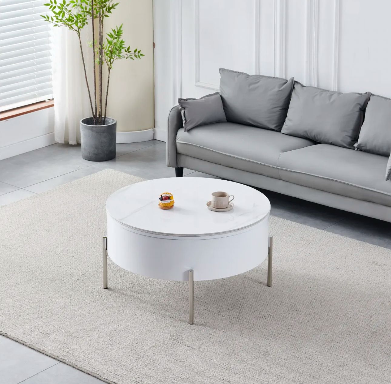 Tables basses Lou pied argenté